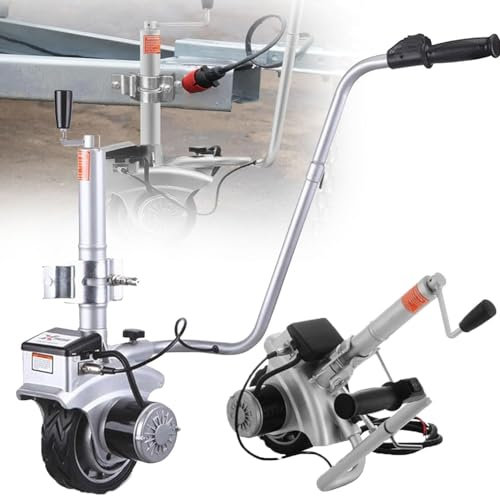 YANGYMM AnhäNger StüTzrad Elektrische Rangierhilfe 12 V 350 W - Max Load 5000Lbs, Elektrischer Trailer Dolly, Power Mover für Boot & Trailer ManöVrieren - Trailer Jack