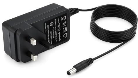 Reliapart Henry Quick Hetty Quick NQ100 Charger UK 3-Pin Mains Power Adapter Cable Compatible for Numatic Quick Vacuum 915243 915242, 30V Output, 1.8m Cord, Surge Protected