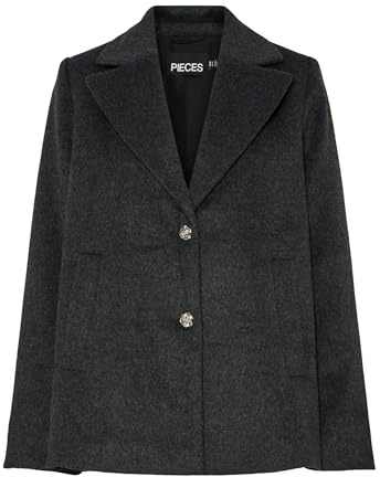 PIECES Outerwear Blazer Pcjasmin Veste d'extérieur, Noir, L Femmes