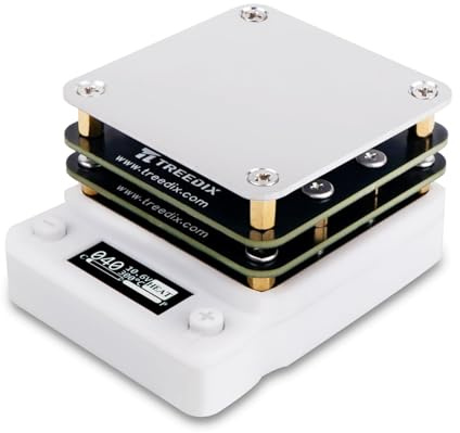 Treedix Mini Soldering Hot Plate, PD65W 20V with LED Screen Electric Hot Plate Preheat Soldering Station，Heating Area 56mm×56mm，Preheat for Soldering Electronic Components Electronic Repair Lab