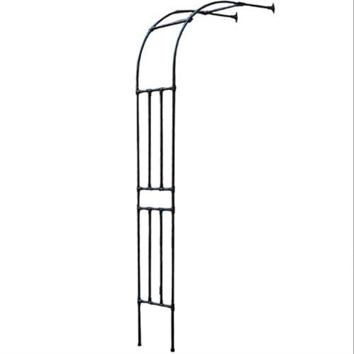 ENWYTE Arco de jardín con Enrejado de Medio Lado, de Metal Tubular, Resistente a la oxidación, Ancho, Resistente y Duradero, para Exteriores, Plantas de Rosas, césped, Fiestas, Ceremonias, decoración