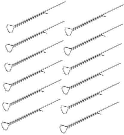 TOPPERFUN 12 Pezzi Porta Per Candela Fermaglio Per Di Candela Ago Traspirante Per Realizzare Candele Silver Acciaio Carbonio