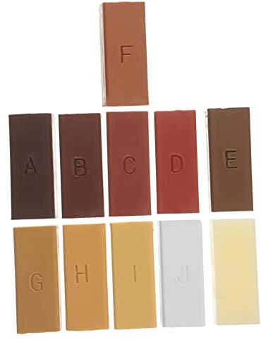 FRCOLOR Kit De Réparation Pour Parquet 11 Couleurs Cire Pour Réparer Rayures De Sol Stratifié Facile à Utiliser Réparations Cuisine Et Meubles Pour Parquets Et Sols En Vinyle Rapide Et