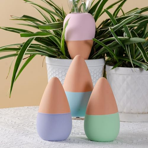 4 Pezzi Picchi di innaffiatura in Terracotta, Cono Irrigazione Piante in Terracotta a Rilascio Lento, sistemas di Irrigazione Automatica per Piante per Terracottain Vaso per Esterni Esterni