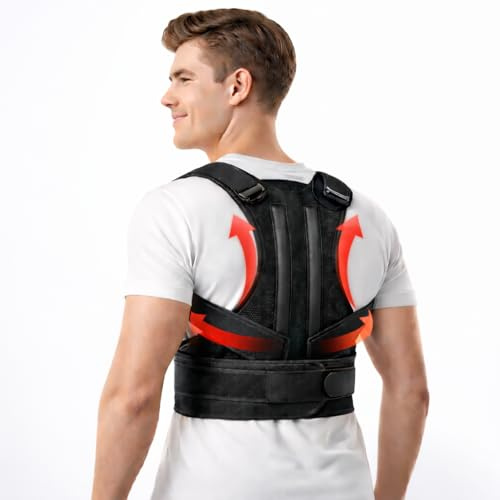 Posture Corrector Back Support Brace Premium Comfortable Adjustable Design Unisex Improved Spinal Posture Breathable All Day Comfort Health Help For Men and Women