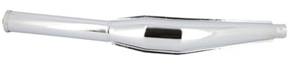 cyclingcolors Universal 32mm Chrom Motorrad Roller Moped Auspuffschalldämpfer