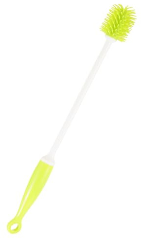 DECORNIJIA Brosse en Silicone pour Biberon et Bouteille D'eau Long Manche Vert, Pratique et Sûre, pour Nettoyage la Maison et Présents de Pendaison de Crémaillère