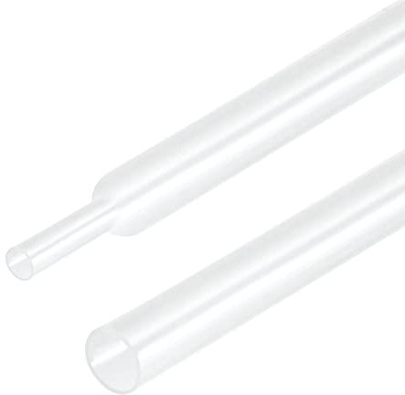Rebower Termoretráctil Tubo 2:1 Cable Manguito Tubo Envoltura, [para Eléctrico Aislamiento Protección] - 0,6mm Diámetro/1m/Transparente