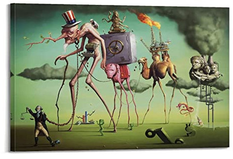 LIOONS Surrealism Art Salvador Dali Poster, dekoratives Gemälde, Leinwand, Wandposter und Kunstbild, modernes Familien-Schlafzimmer, 30 x 45 cm