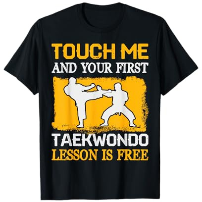 Orgulloso entrenador de taekwondo artes marciales divertido TKD adultos y niños Camiseta