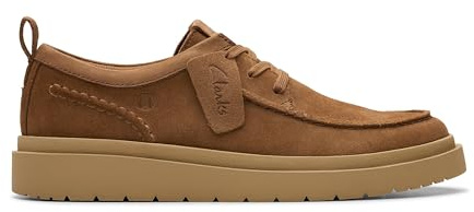 Clarks Polden Moc Mens Cola Suede, 10