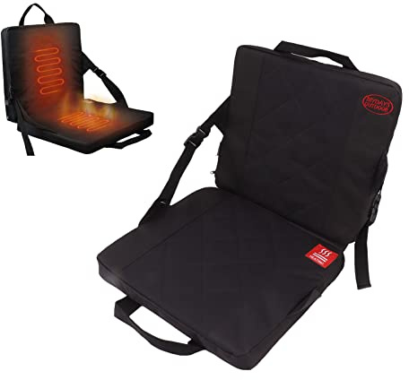 Gsycle Chauffe-Chaise Portable, Chaises Chauffantes pour Sports De Plein Air, Siège De Stade Chauffant, Coussin De Siège Chauffant, Chaise De Camping Chauffante