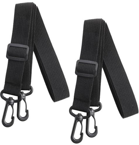 Adjustable Replacement Shoulder Strap 2-Pack Universal Bag Straps Crossbody Shoulder strap for bags Strap with carabiner adjustable,1.3M x 25MM, Ideal for Handbags Laptop Cases Sports Bags