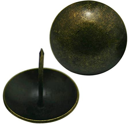 OUNONA 20stücke Große Runde Antike Messing-nägel Für Dekoration Und Korkwand Für Und Notizen Antikem Messing-finish