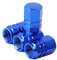 Gatuida 4Pezzi Tappi Valvole Pneumatici Lega Alluminio Coperture Antipolvere e Impermeabili per Auto Camion e Pickup Blu