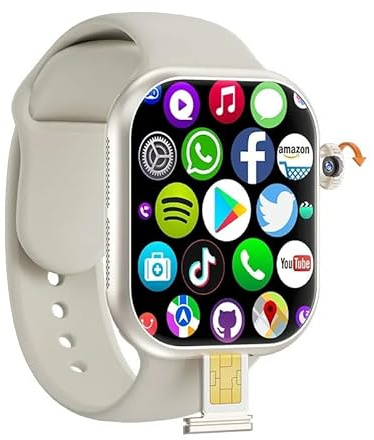 VP29 Smart Watch Series 10 Android With Camera 4G/5G GPS WIFI Compass 2.26 inch Amoled Screen 64GB Storage Sport Smartwatch S10 (silver,3GB 32GB)
