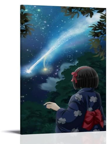 Póster de anime Kimi No Na Wa Your Name (8) Póster Pintura Decorativa Lienzo Arte de Pared Sala de Estar Póster Dormitorio Pintura, Arte de Pared Impresión de Imagen Moderna Decoración de Habitación