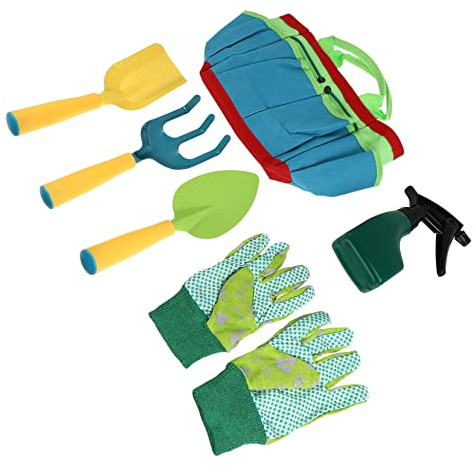 Toddmomy Set Outils de Jardinage pour Garçon Fille Sac avec Mini Pelles et Arrosoir Ustensiles pour Planter et Creuser pour Activités de Jardinage Plage