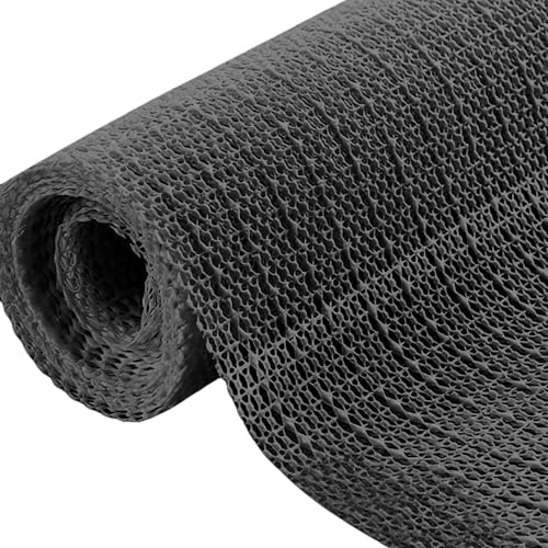 Antideslizante Alfombra 125 x 185 cm Antideslizante Estera de Agarre Protección Resistente contra para Paletas, Estantes, Cajones, Colchones, Sofás, Negro