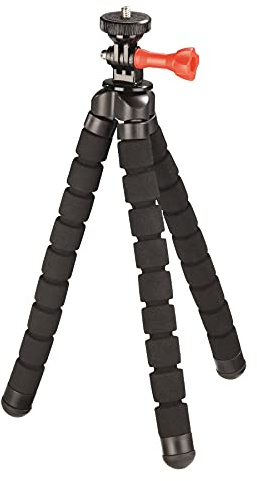 Hama 4558 Dreibeinstativ Flex 2 in 1 für Kamera und Gopro, 26 cm