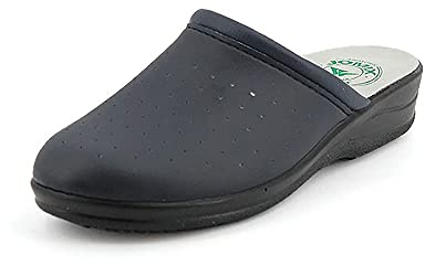 JOMIX Zuecos Sanitarios Hombre Chanclas Sanitarias Cómodas Ortopédicas Ligeras Transpirables, B Azul, 43 EU