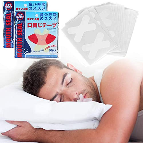 120pcs Sleep Strips Mundband, Klebeband für besseres Nasenatmen Anti-Schnarchbänder für Erwachsene, Anti-Schnarchen Patch Nasen Aufkleber, Anti-Schnarch-Bänder Weniger Mundatmung und Schnarchen