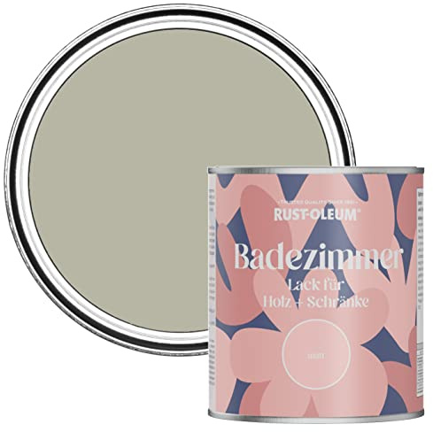 Rust-Oleum Grey Moisture Resistant Bathroom Wood and Cabinet Paint in Matt Finish - TANGLEWOOD 750ML