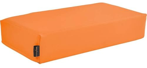 Pader Medi Tech Orthopädisches Entlastungskissen, Positurkissen 50x25x10 cm I Bandscheibenkissen, Stufenkissen, Lagerungskissen für Beine mit festem Schaumkern (07 Apricot)