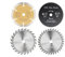 Lame de scie TCT 89x10mm Disque de Coupe en Bois Lame de scie Circulaire à Pointe de carbure for Outils de Travail du Bois de Coupe en Plastique PVC(4pcs Set)