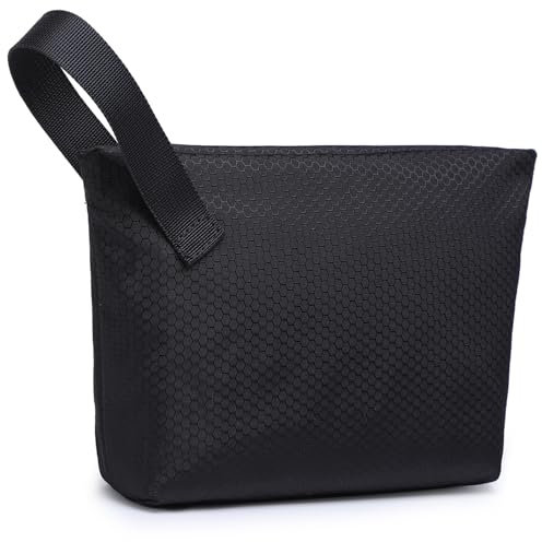 HYZUO Sac de Rangement Câble Pochette Voyage Multifonctionnel Organisateur pour Chargeur, Gadget, Cables USB, Cartes Mémoires, Accessoires Organiseur Sacoche Électronique Portable Pouch Sacs, Noir