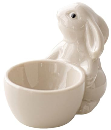 Birtern Soporte para Huevos de Desayuno, Taza para Huevos cocidos, hueveras de cerámica para Desayuno, Soporte para Huevos Duros y Blandos, para salón, Dormitorio, estantería, balcón, Estudio