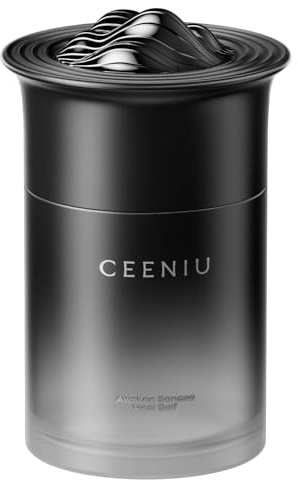 Ceeniu Désodorisant pour Voiture CF23, Capacité de 1300 ml, Durée du Parfum de 3 Mois, Extraits Naturels de Plantes, Design en Forme de Montagne de Thé, Cadeau pour Hommes, Parfum de Thé Frais