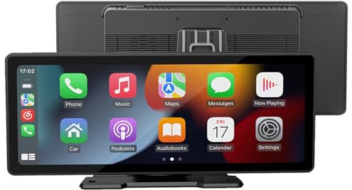 Aurevita Carplay Display mit Carplay Android Auto, 9.26 Zoll Orizontaler und Vertikaler, Magnethalterung, 2025 Upgrade Tragbares Android Auto Display mit Navigation, Sprachsteuerung, Mirror Link