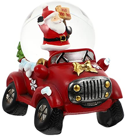 PRETYZOOM 1pezzi Sfera di Cristallo Natalizia Luminosa Decorazione Creativa per Auto Squisita Ornamentazione da Scrivania Regalo d Inaugurazione Casa
