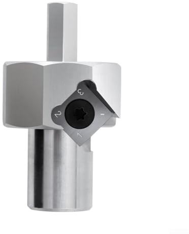 Herramientas Banco de Trabajo Escariador de chaflán para Agujeros de Perro Escariador de chaflán para Madera Hoja de aleación T-10 Vástago Hexagonal de Acero Inoxidable de 9 mm par