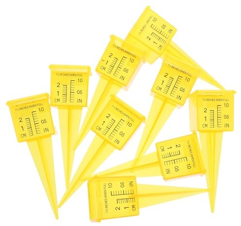 ifundom 9pièces Pluviomètre Extérieur Plastique à Large Ouverture pour Mesure des Précipitations De Jardin Et Pelouse