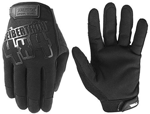 Seibertron Pekskärm slitmekaniker original dold multi sport arbetande säkerhet körhandskar svart M