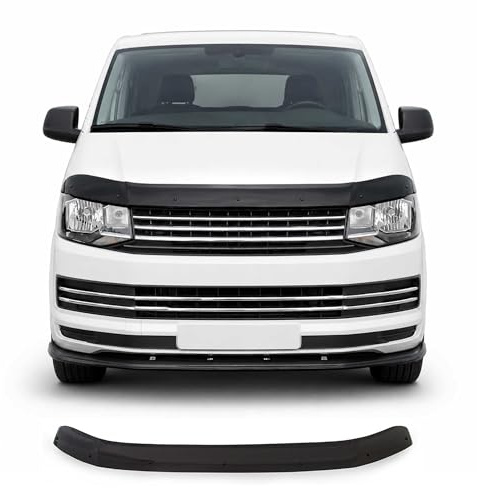 OMAC Motorhaube Deflektor Insektenschutz kompatibel mit VW T6 T6.1 Transporter 2015-2024 Dunkel