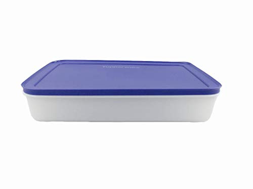 TUPPERWARE Gefrier-Behälter 2,25 L flach Eis-Kristall Eiskristall lila weiß 15181