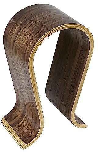 Linkidea Stand for Wooden Omega Headphones Stand/Headset Holder/Desk Display Hanger, Fit Audio-Technica, Bose, AKG, Sennheiser, Beats Studio Solo and Many Earphones