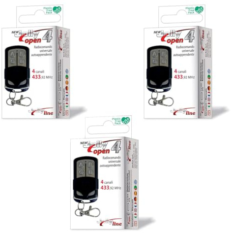 Jolly Open 4 TÉLÉCOMMANDE Radio DE Portail COPIEUSE Universelle Pack DE 3