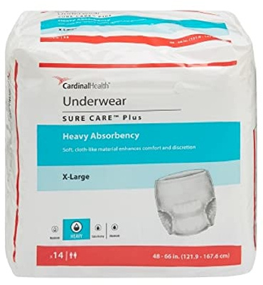Sure Care Protective Underwear X-Large 48 - 66 (Case of 56)
