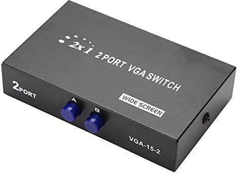 Neufday 【𝐏𝐫𝐨𝐦𝐨𝒛𝐢𝐨𝐧𝐞 𝐝𝐢 𝐏𝐚𝐬𝐪𝐮𝐚】 Switch VGA, 2 Input 1 Output Switcher VGA Sincronizzazione Dati Splitter Splitter VGA Switch Monitor VGA