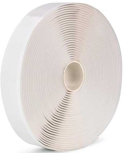 LLPT Butyl Klebeband | 25 mm x 10 m | Weiß | Dichtband selbstklebend | Wasserdichtes Klebeband | Reparatur-klebeband | Ideal für RV-Fenster Bootsabdichtung und EPDM-Dächer (WST233)