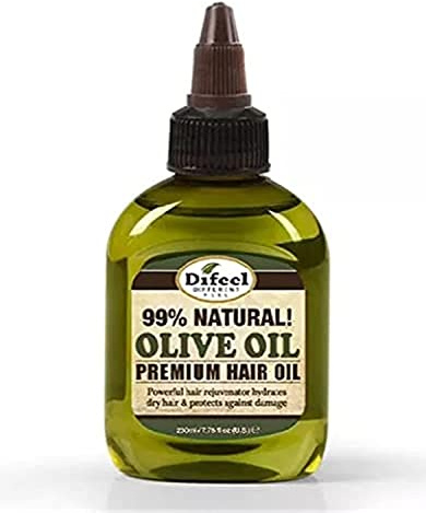 Difeel Premium Natural Hair Oil - Olive Oil, For Extra Dry Hair, Rejuvenates Hair, Leaves Hair Softer & Manageable, Moisturizes Hair & Provides Protection From Dryness 230ml