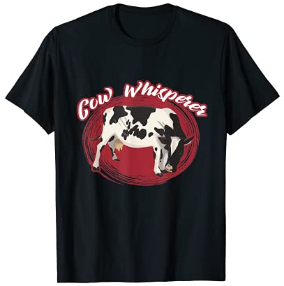 Funny Cow Whisperer Dairy Products Milk Produce Dairy T-Shirt