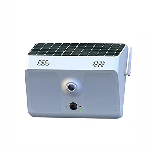 Security Camera Outdoor, Solar Camera WiFi Wireless Outdoor Camera IP Surveillance 1080P Wide-Angle Battery Wall Light Ip66 Waterproof Camera (White)