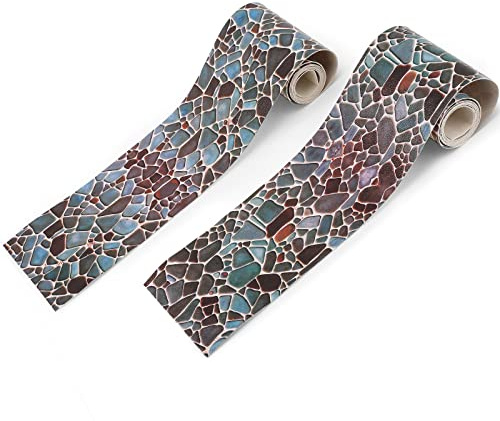 2 Accesorios Pueblo Navideño Decoración de Habitación Interior Camino de Calle de Navidad Andén Adoquín (Estilo Clásico de Adoquines)