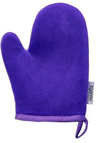 Isle of Paradise Self-Tan Mitt, Hyaluronic Acid Infused, Machine-Washable & Reusable, Double-Sided Tanning Glove For Streak-Free Body & Face Self Tanner, Vegan & Cruelty Free, 1 Count