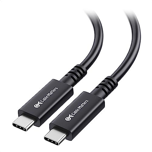 Cable Matters cable USB4 activo 40 Gbps 3m, USB 4 cable con vídeo 8K y carga 100W, compatible con Thunderbolt 4/3, USB-C para auriculares VR, estaciones de carga, MacBook, DELL XPS, Surface Pro y más
